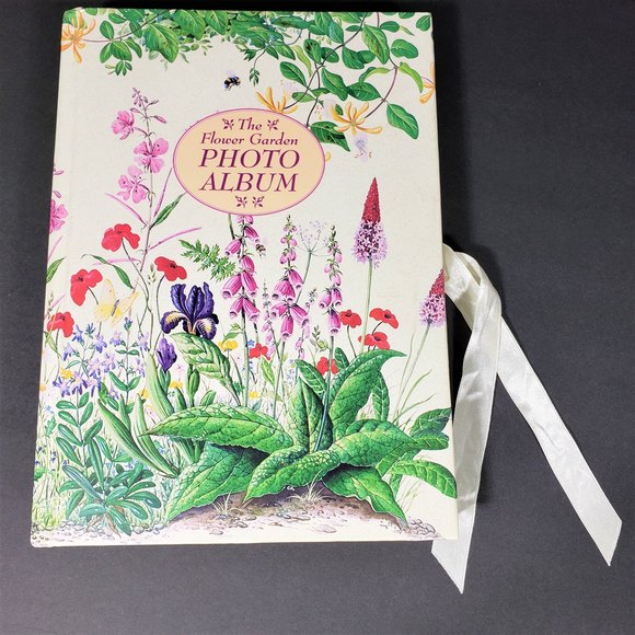 Vintage Photo Album Flower Garden Unused 1994 Hard Back Floral - Picture 1 of 10